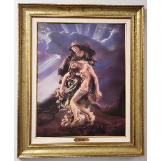 Giuseppe Armani - La Pieta Hand Enhanced Canvas Transfer Framed Artist Proof
