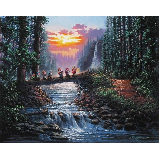 Rodel Gonzalez - Forest Bridge - From Disney Snow White and the Seven Dwarfs