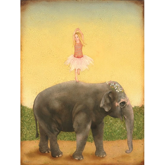 Emily McPhie - Pirouettes And Pachyderms Limited Edition Canvas