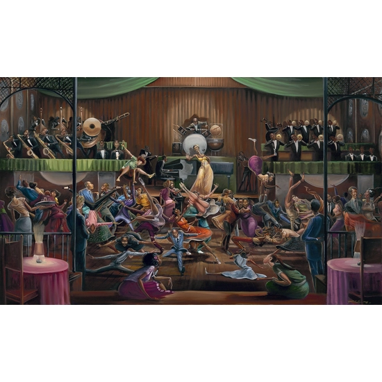 Frank Morrison - Hop Skip And Jumping Giclee Remarque On Canvas