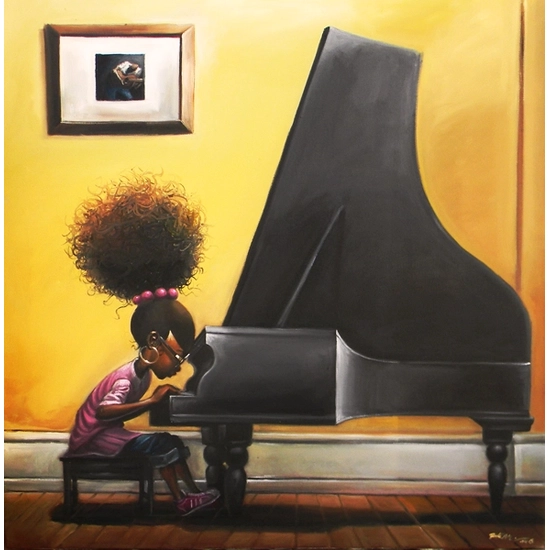 Frank Morrison - Practice Makes Perfect Canvas Artist Proof