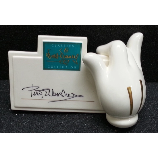 WDCC Disney Classics - Mickey's Glove Signature Plaque Signed By Peter Ellenshaw