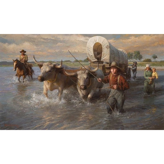 Morgan Weistling - Crossing The Cheyenne River Summer 1850 Artist Proof