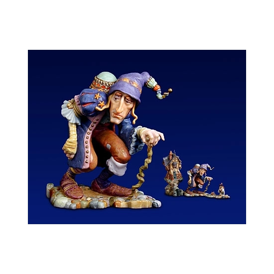 James Christensen - There Was A Crooked Man Porcelain Sculpture