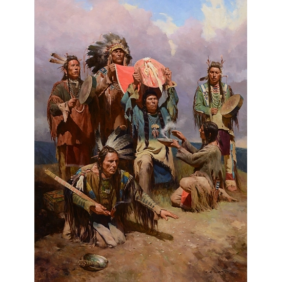 Z.S.  Liang - White Buffalo War Shield MASTERWORK