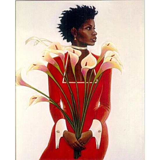 Gilbert Young - Woman In Red Remarque