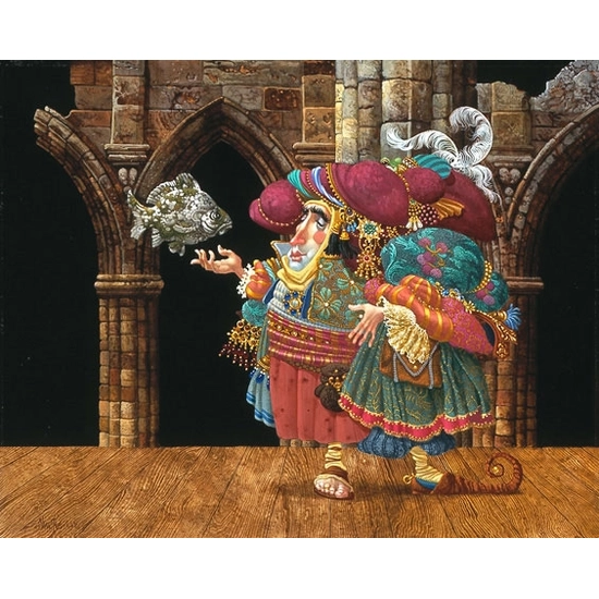James Christensen - Levi Levitates A Stone Fish Limited Edition Print
