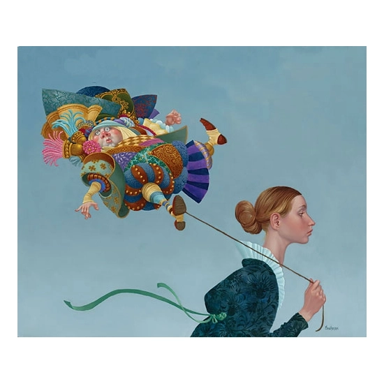 James Christensen - Poofy Guy On A Short Leash