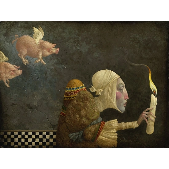 James Christensen - If Pigs Could Fly Artist Proof Canvas