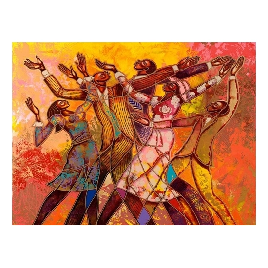 Larry Poncho Brown - EVERY ROUND GOES HIGHER GICLEE ON PAPER ARTIST PROOF