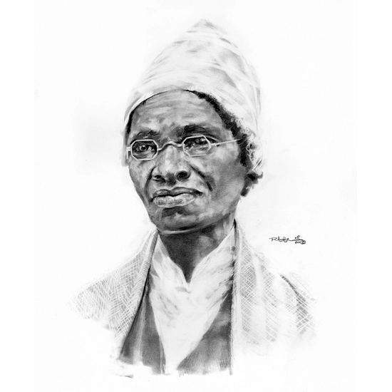 Robert Jackson - Sojourner Truth GrArtist Proofhite Pencil on PArtist Proofer