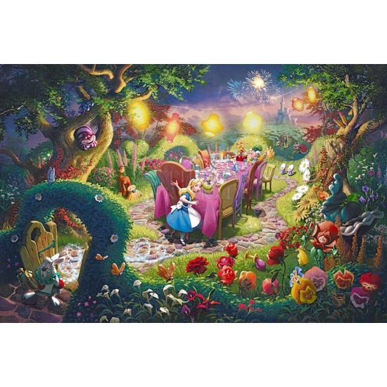 Thomas Kinkade Disney - Mad Hatter's Tea Party