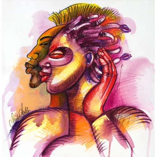 Larry Poncho Brown - Two Of A Kind   Giclee Re 25