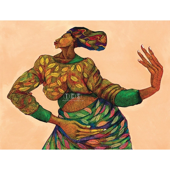 Charles Bibbs - Dancing Hands Remarque  (graphite) Giclee