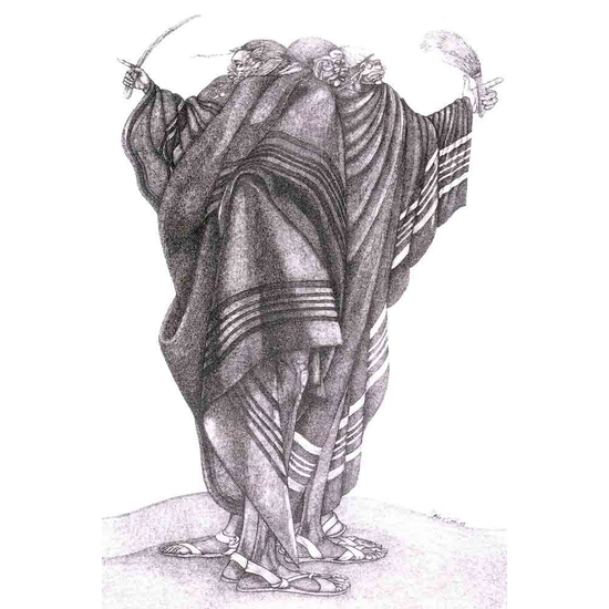 Charles Bibbs - Cloaks Of The Herdsmen Limited Edition Remarque No. 8