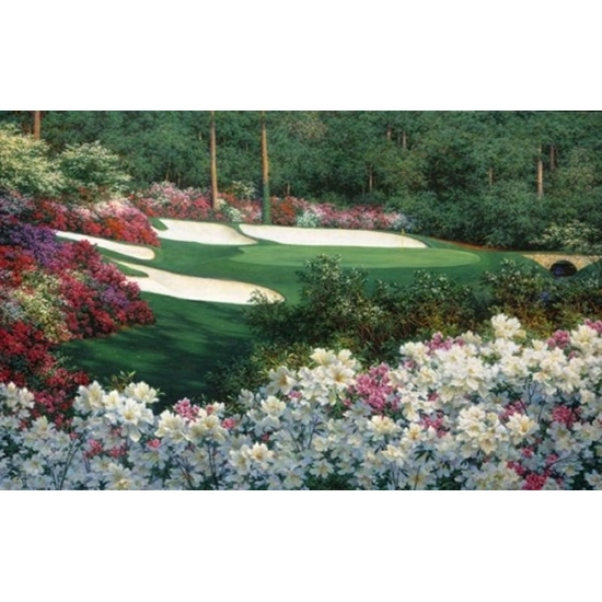 Larry Dyke - Springtime At Augustas 13th By Larry Dyke Serigraph  Signed & Numbered