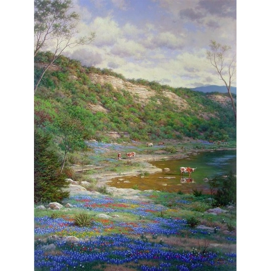 Larry Dyke - Texas Spring By Larry Dyke Print  Artist Proof