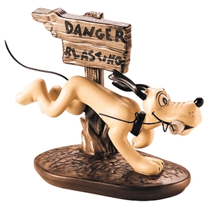 WDCC Disney Classics-The Delivery Boy Pluto Dynamite Dog