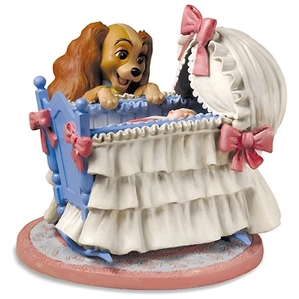 WDCC Disney Classics-Lady And The Tramp Lady And Cradle Welcome Little Darling