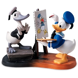 WDCC Disney Classics-Then And Now Donald Duck Then And Now