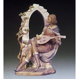 LLADRO #4936】Spring Breeze 春のそよ風 青い貴婦人 - メルカリ