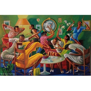Ernie Barnes-Room Ful'a Sistahs-Unsigned