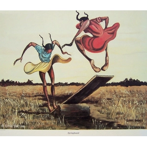 Ernie Barnes-Springboard-Unsigned
