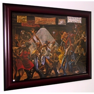 Ernie Barnes-Sugar Shack-Unsigned Framed