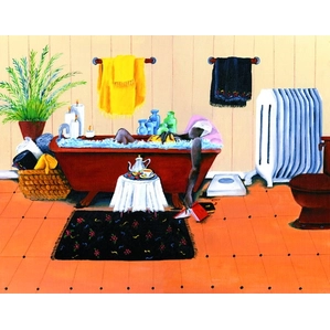 Annie Lee-Steeping And Soaking Watercolor Giclee