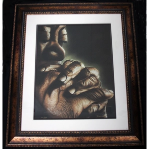Terry Wilson-Blessed Hands Giclee Framed