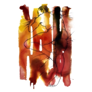 Larry Poncho Brown-Absence Of You  Giclee