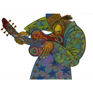 Charles Bibbs-Big Man Guitar Remarque
