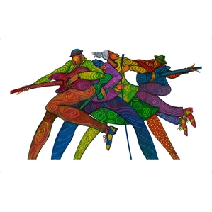 Charles Bibbs-Carnaval Blues Giclee