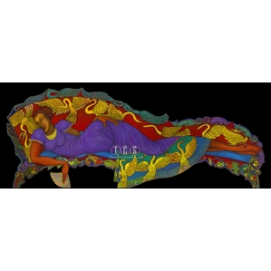 Charles Bibbs-Day Damer (clining Lady) Giclee