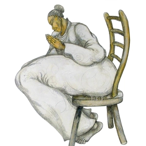 Charles Bibbs-Big Mamas Prayer Giclee