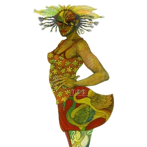 Charles Bibbs-Masquerade II Giclee With Remarque