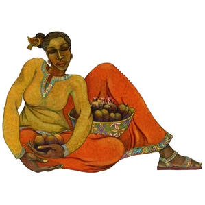 Charles Bibbs-Sweet Harvest Hand Embellished