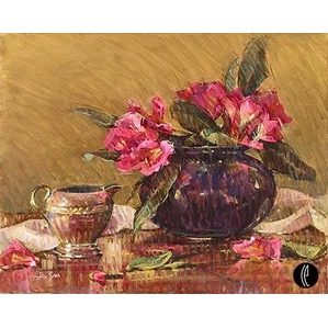 Jan Saia-Pink Rhododendrons