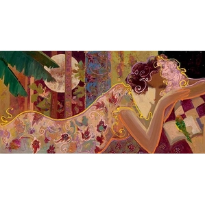 Sabzi-Love and Poetry Giclee on Canvas