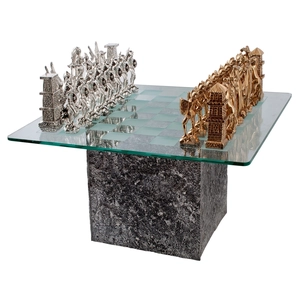 Dargenta-Aztecs vs Spanish Chess Set