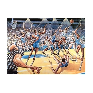 Ernie Barnes-Duke Basket Ball (fast Bak) Artist Proof