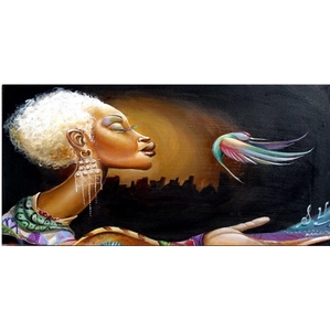 Frank Morrison-I Believe I Can Fly Giclee