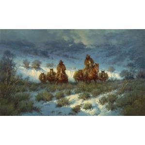 G Harvey-Crossing The Breaks Giclee On Canvas Signed And Numbered