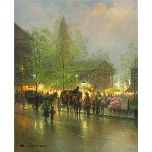 G Harvey-Quincy Market Serigraph on Paper