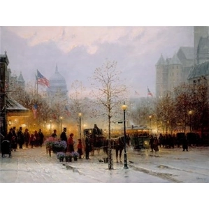 G Harvey-Inauguration Eve Giclee On Canvas Artist Proof