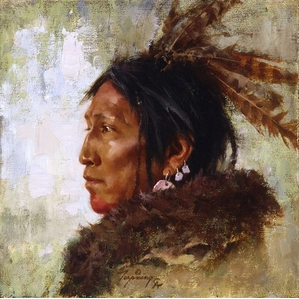 Howard Terpning-Hawk Feathers