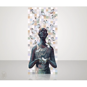 John Holyfield-Inner Peace Color Block Edition Canvas