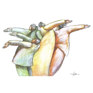 Charles Bibbs-Giving Hands Giclee