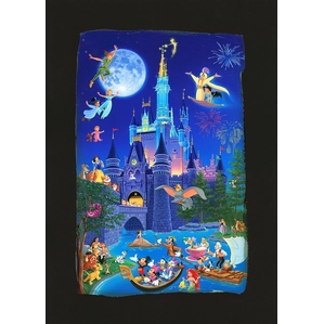 Manuel Hernandez-The Big Five O Premiere Edition Chiarograph on Black Paper