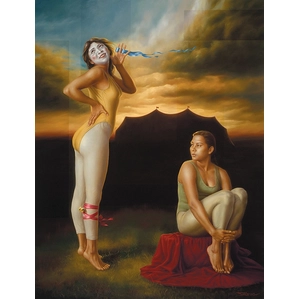 Fidel Garcia-Clown In Heaven Giclee on Canvas